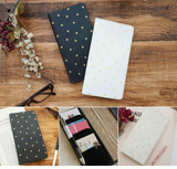 hoshinootoブランド/本革 手帳カバー（weeksサイズ）星シリーズ　[名入れ不可]