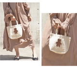 hoshinooto/くまちゃん ミニトートバッグ　［名入れ可］