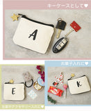 hoshinooto/ イニシャルミニポーチ・ティッシュケース★星チャーム付き