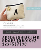 hoshinooto/ イニシャルミニポーチ・ティッシュケース★星チャーム付き