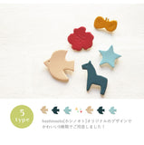 hoshinooto/本革 ブローチ 北欧［Columba-コルンバ］