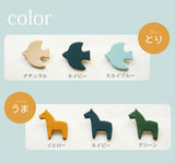 hoshinooto/本革 ブローチ 北欧［Columba-コルンバ］