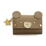 hoshinooto/本革 くまちゃんmini財布