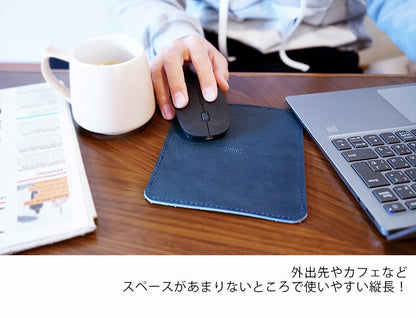 jour7[ジョルセ］/本革マウスパッド（正方形・長方形）［名入れ可］