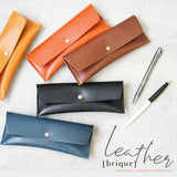 jour7[ジョルセ] /栃木レザー ペンケース[brique-ブリック]　[名入れ可]