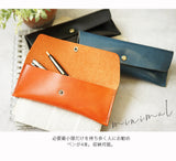 jour7[ジョルセ] /栃木レザー ペンケース[brique-ブリック]　[名入れ可]