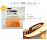 jour7[ジョルセ] /栃木レザー ペンケース[brique-ブリック]　[名入れ可]