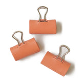 【10個セット】Natural Basicブランド/本革 ダブルクリップカバー