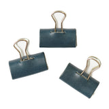 【3個セット】Natural Basicブランド/本革 ダブルクリップカバー