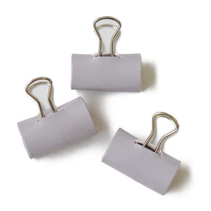 【5個セット】Natural Basicブランド/本革 ダブルクリップカバー
