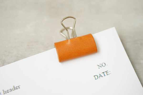 Natural Basicブランド/本革 ダブルクリップカバー