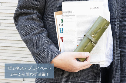 FOOTAN PREMIUM/ロールペンケース【栃木レザー】［名入れ可］