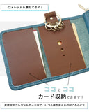 Natuca.ブランド/本革 キーケース(小銭入れ・カード収納可能）