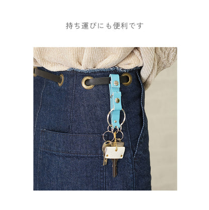 Natuca.ブランド/本革キーホルダー・キーリング ［DITO-ディート] スマホスタンド機能付き