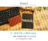 ジーンズ（栃木レザー）/名刺入れ（マチなしタイプ）　selectシリーズ［名入れ可］
