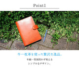 ジーンズ（栃木レザー）/手帳カバー（A5サイズ）　selectシリーズ［名入れ可］