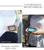 ジーンズ（栃木レザー）/両面パスケース　selectシリーズ［名入れ可］