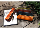 ジーンズ（栃木レザー）/L字ファスナーペンケース　selectシリーズ［名入れ可］